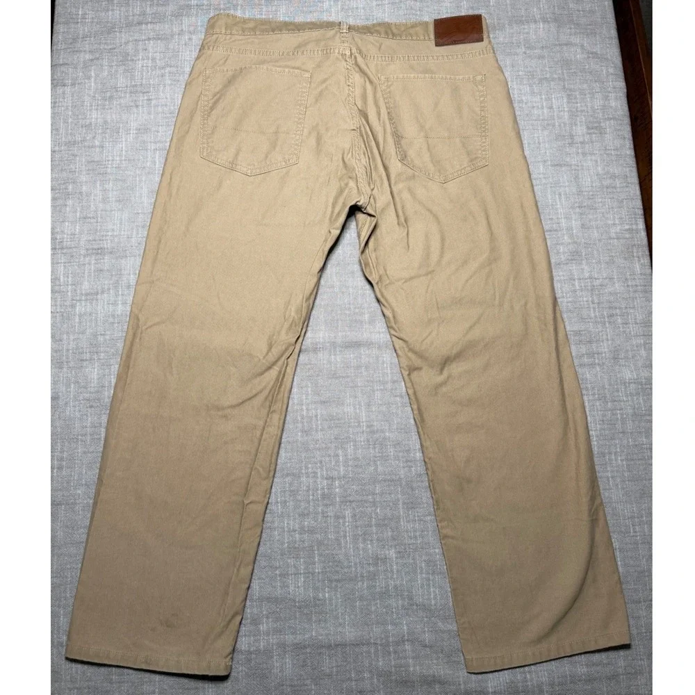 Dockers Mens Khaki Chinos‎ 36x30 Tan Cotton Straight Leg Casual Pants 36 x 26